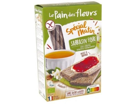 Tosta LE PAIN DES FLEURS Special Matin Trigo Sarracenor (Maçã)