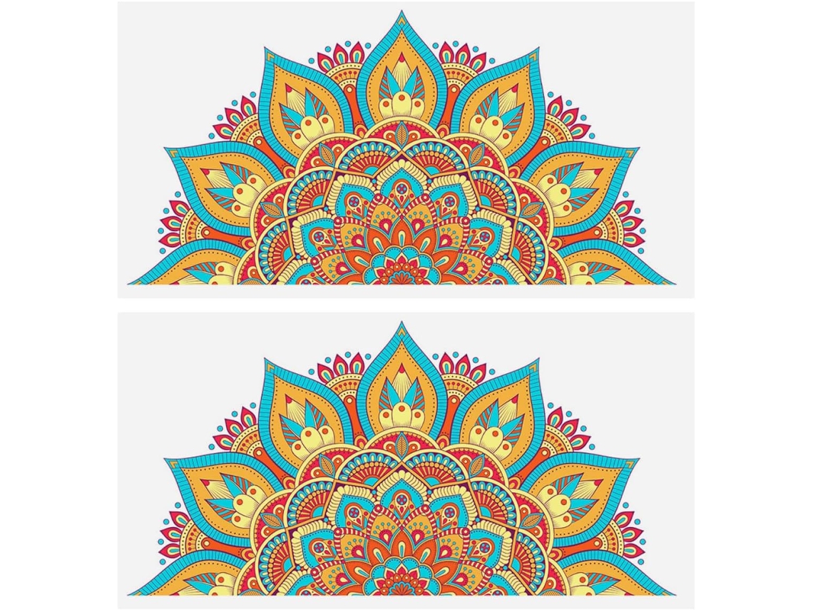 Adesivos De Parede Mandala Autoadesivos 30x60cm, Decoração De Parede Removível Para Quarto E