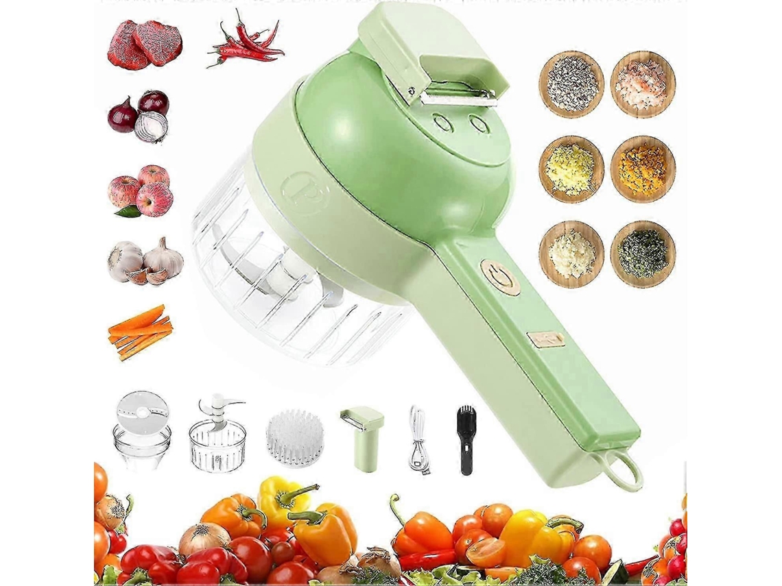 Picador De Alimentos Elétrico Portátil Multifuncional 4 Em 1, Ideal Para Cozinha. Everley891