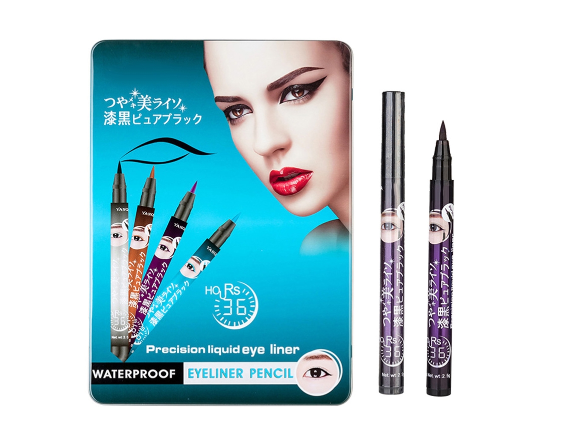 Lápis De Olhos Líquido Impermeável De Secagem Rápida (roxo) - Ponta Fina Suave, Fácil De Remover, Tamanho Portátil