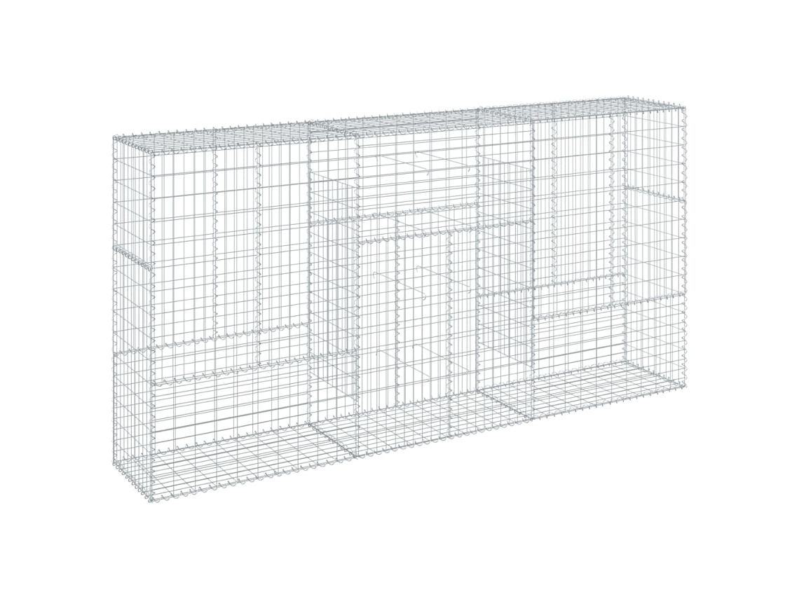 Gabion Basket, Gabion Baskets Vidaxl Prateado Ferro (300 X 50 X 150 Cm)