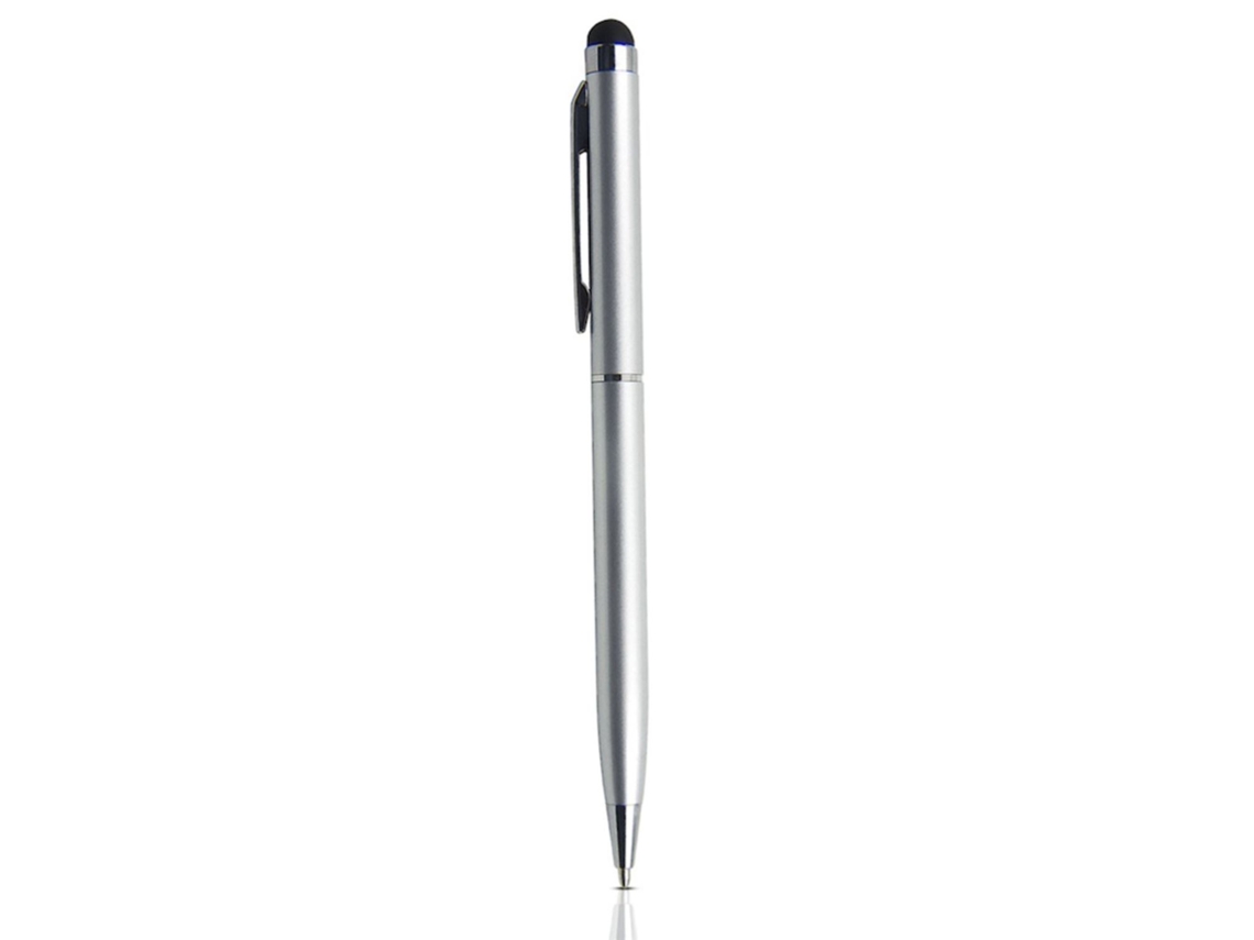 ILIKE Pn1 Universal 2 em 1 Caneta de Toque Capacitiva com Caneta Smartphone e Tablet Pc Prata