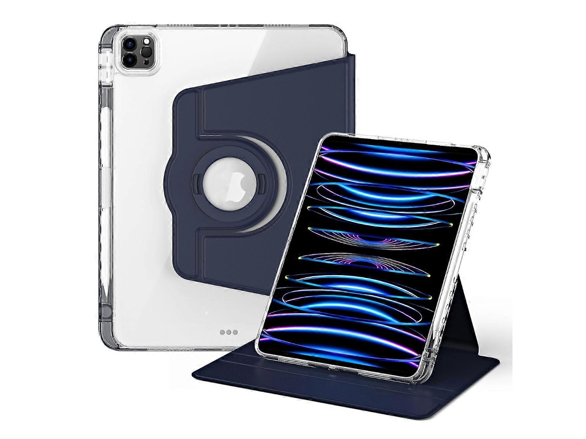 Capa de acrílico transparente destacável com rotação de 360 graus para tablet da Webake