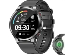 Monitor de açúcar no sangue não invasivo, relógio inteligente, monitor de glicose no sangue para diabéticos, frequência cardíaca e temperatura corporal Ly Ebike