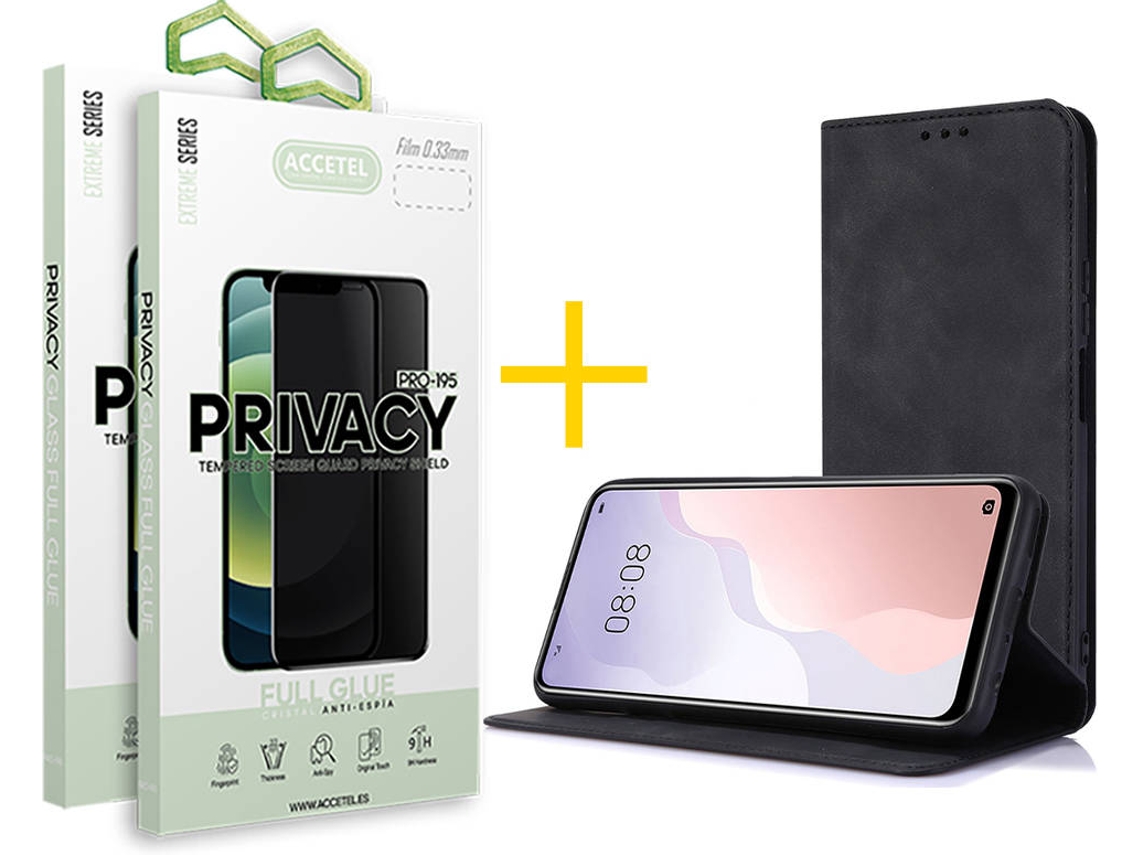 Capa + 2 Películas para iPhone 12 Pro ACCETEL Preto