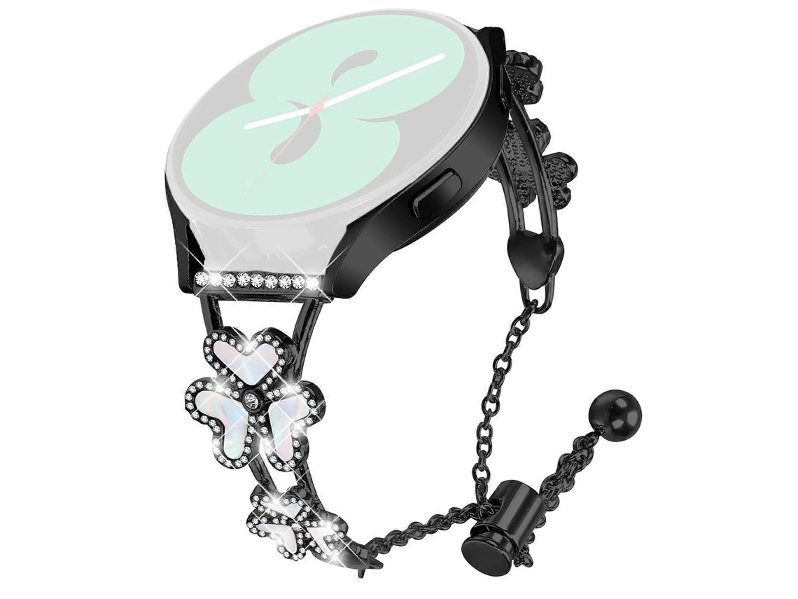 Pulseira De Substituição Para Honor Watch Es, Pulseira De Metal Com Decoração De Coração E Trevo Ouro Rosa Olysi Shop