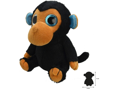 Peluche  Macaco (11 x 12 x 15 cm - Poliéster)