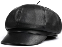 Boina de couro SFUSHOS, moda coreana, unissex
