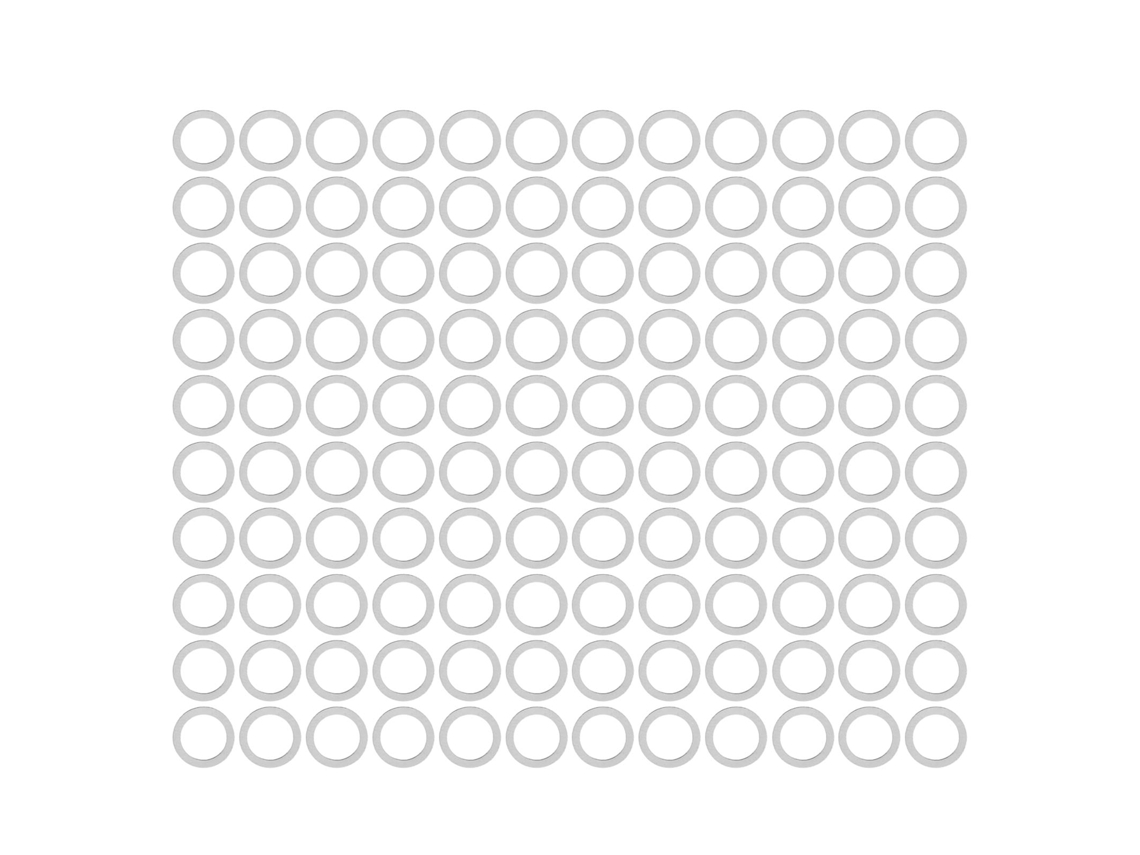 Arruela Aço Inox 8mm Diâmetro Interno 11mm Externo 120 Unidades Acessórios Manutenção