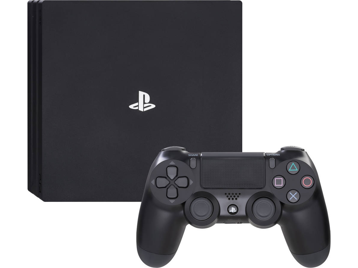 Duas caixas de PS4 pro branco e preto