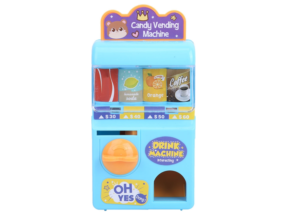 Máquina Expendedora De Bebidas Para Crianças Com Jogo De Lotería E Aprendizagem Educativa Simulada