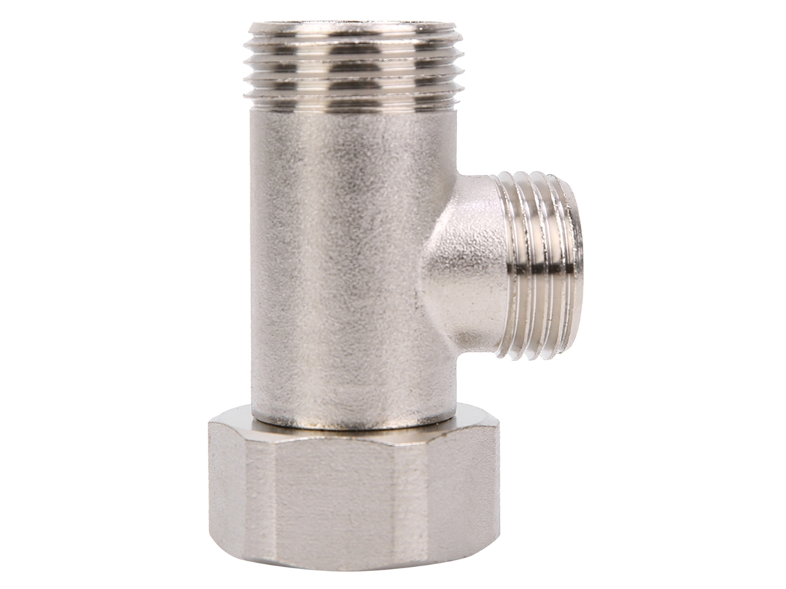 Válvula Divertida T de Latão 7/8 com Conector Três Vias para Chuveiro