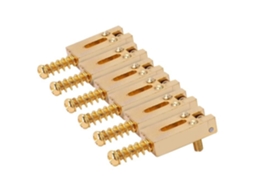 Saddle de Guitarra 6Pcs Saddles de Guitarra com Ponte de Rolo Peças de Reparo de Guitarra Ouro