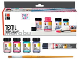 Tinta Têxtil MARABU Têxtil Conjunto Sweet Candy