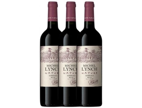 Vinho Tinto MICHEL LYNCH Michel Lynch Nature Rouge Merlot Bordeaux (0.75 L - 3 unidades)