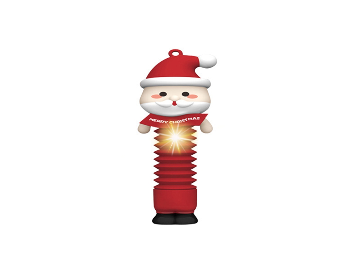 Mali brinquedo Sensorial Papai Noel Esticável com Luz Antiestresse Natal Presente para Crianças Adultos