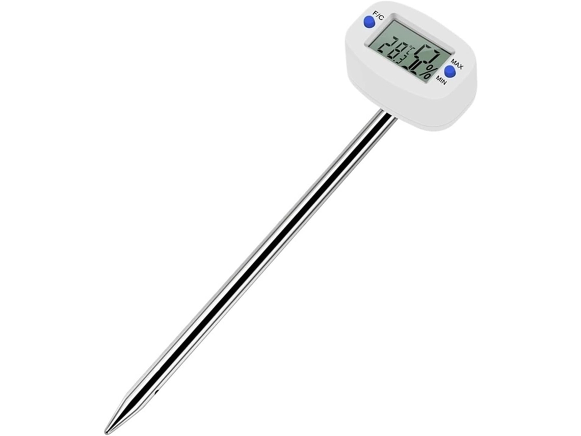 Analisador De Solo Digital Ta290 Com Higrômetro, Medidor Umidade, Temperatura E Sonda Para Jardinagem