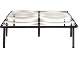 Cama Com Gavetas 140x200 Cm - Cama De Adulto Com Cabeceira Cama E Estrado De Ripas Iluminacao Led Pu Branco