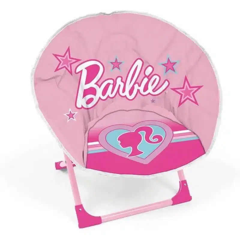 Silla Con Forma De Luna Barbie Rosa Plegable 50x50x50cm Br16387 Arditex Arditexp24