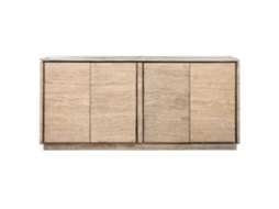 Buffet em Madeira de Mármore Travertino Natural ALEXANDRA HOUSE LIVING (180x40x85cm)
