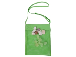 Bolsa De Malha Para Brinquedos De Praia, Leve E Portátil, Drena Areia E Água, Armazenamento Reutilizável Para Tesouros De Praia, Construção Em Malha R
