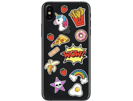 Puffy Stickers iPhone X-XS (wow)
