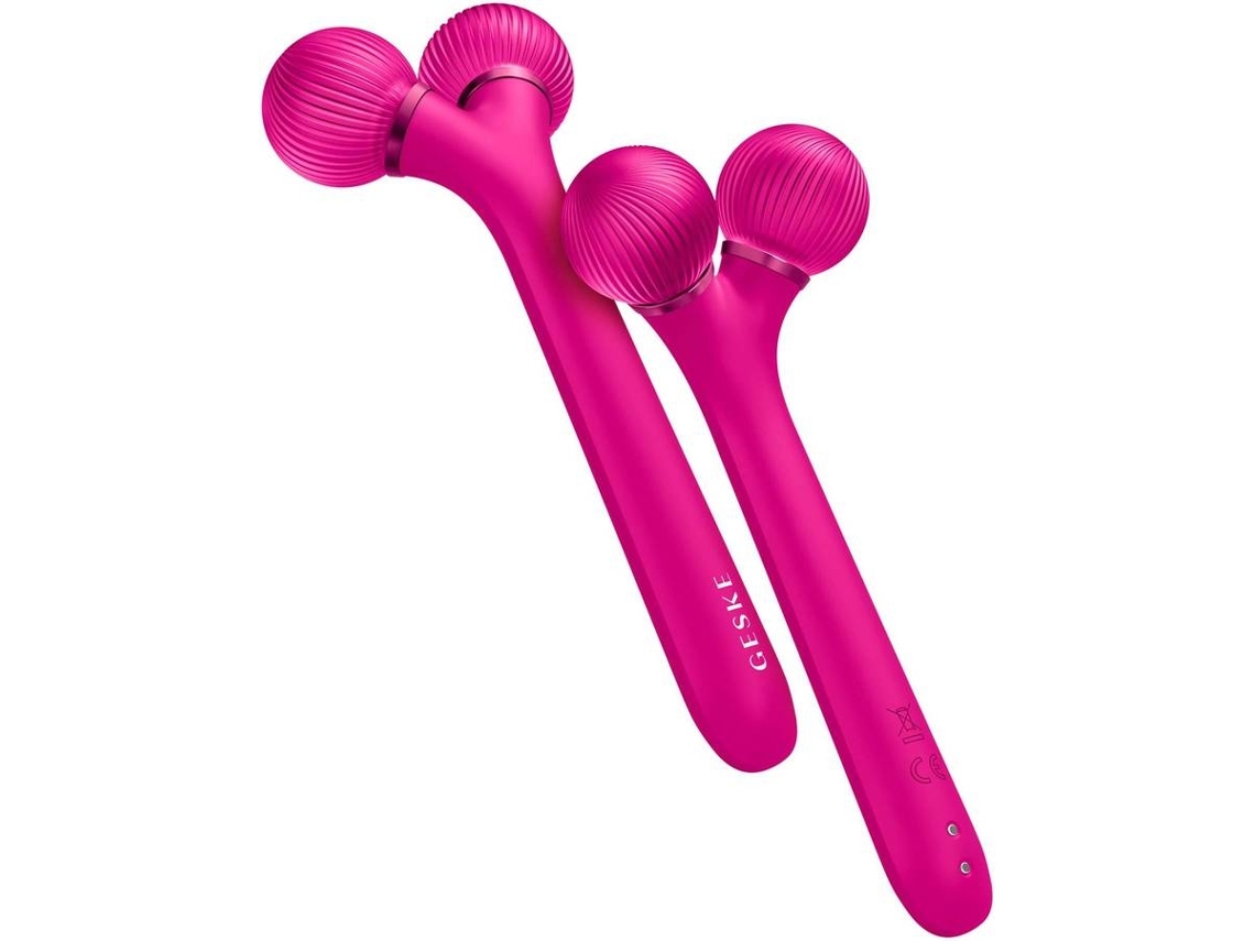 Roller Facial GESKE 4 em 1 (Outlet Caixa Aberta - Magenta)