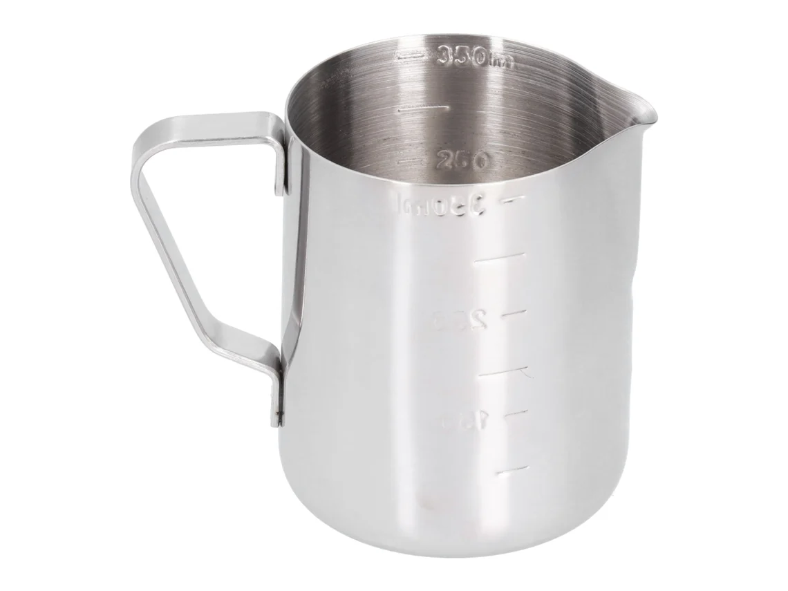 Jarro de Espuma de Leite de Aço Inoxidável com Escala para Café 350ml