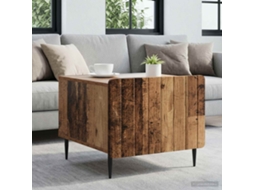 Vidaxl Mesa De Centro Com Gaveta Madeira Antiga 49 X 50 X 42 Cm