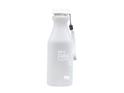 Garrafa de água esportiva transparente Rebe-Matte para esportes, corrida, camping, trekking e atividades ao ar livre.