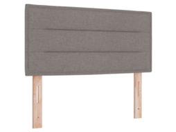 Conjunto 1 Cabeceira Estofada Vidaxl Cinzento-claro Tecido (80 Cm)