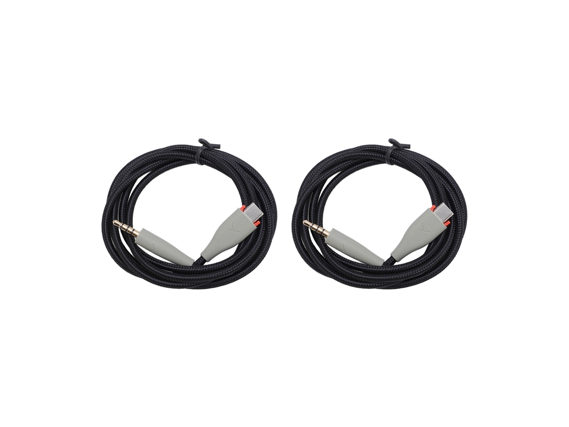 Aetheria 2pcs Cabo de Fone de Ouvido Type C para 3.5mm Ofc para Headset Mmx150 1.2m