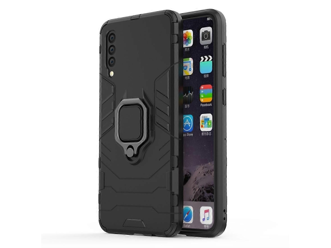 Capa Protetora De Pc À Prova De Choque Tpu Para Galaxy A50, Com Suporte De Anel Magnético
