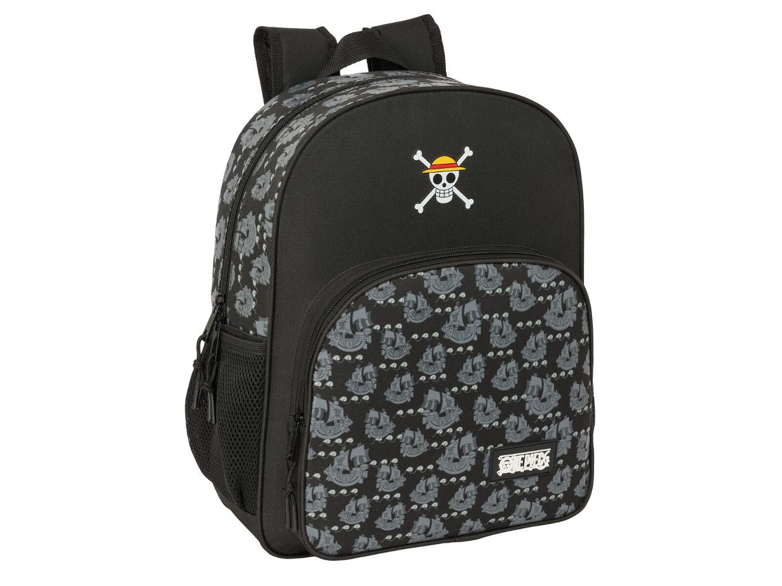 Mochila Escolar One Piece Pirates (Poliéster 300d Preto)