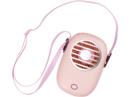 Ventilador portátil de pescoço com micro USB, esportes, mini, dobrável, verde, azul, recarregável, S/MARCA