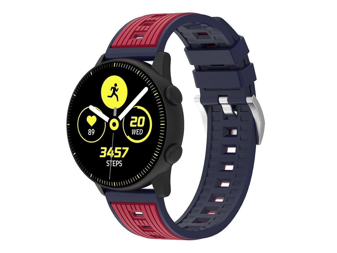 Pulseira De Relógio De Silicone Com Listras Verticais Em Duas Cores
