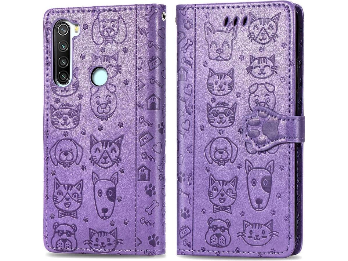 Capa Xiaomi Redmi Note 8 HONGWE. Livro Roxo