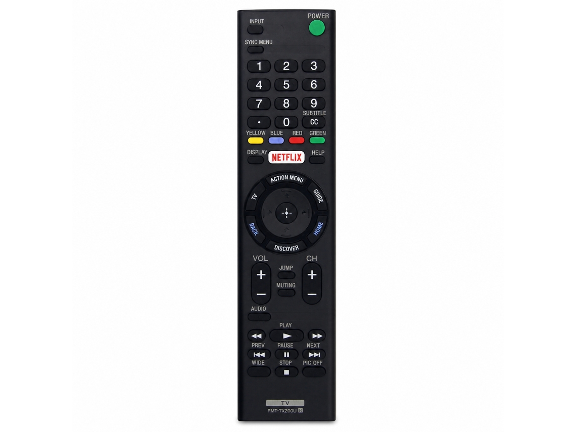 Comando À Distância Para Tv Compatível Com Sony Rmt-tx200u, Com Botão Netflix