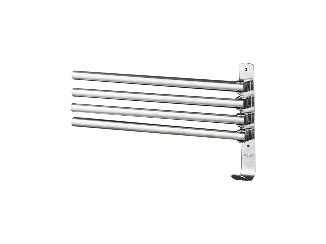 Suporte de Toalhas Giratório com 4 Barras S/MARCA