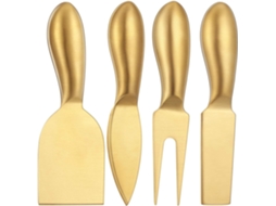 Conjunto De Facas Para Queijo Em Aço Inoxidável, Utensílios Para Queijo Com Fatiador E Cortador De Queijo Para Cozinha SUNNY SPACES (dourado)