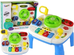 Mesa De Atividades 2 Em 1 Com Tablet Educativo, Volante, Piano E Sons. A Partir 18 Meses. -aquaforge