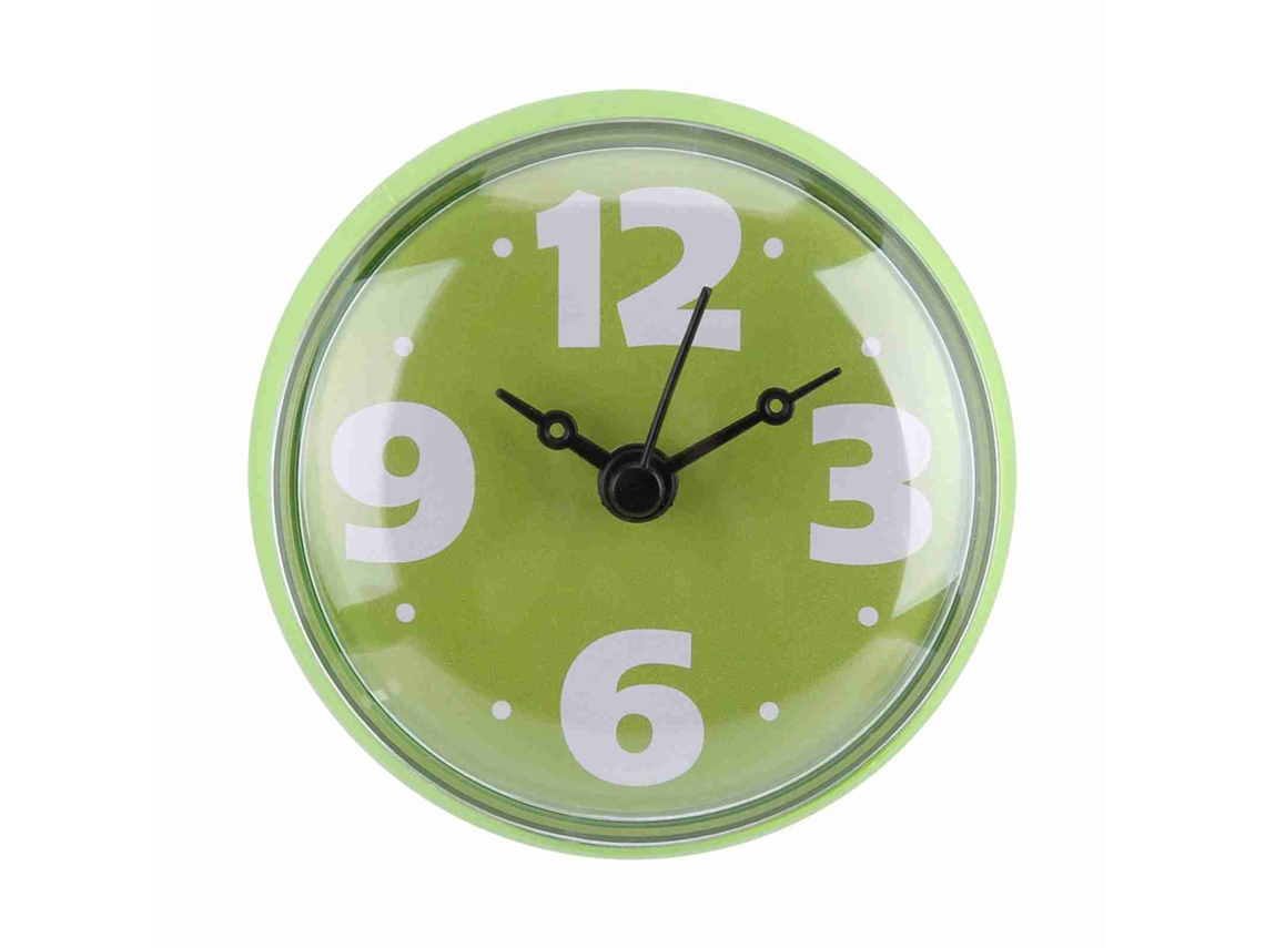 Reloj De Baño Impermeable Con Succión Para Pared Ventana, Accesorio De Baño Y Ducha Color Verde