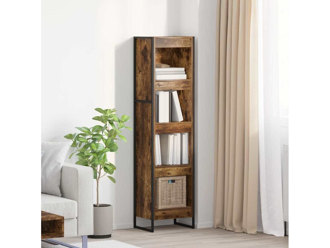 Vidaxl Gabinete De Livros 40 X 30 X 155 Cm Derivados De Madeira
