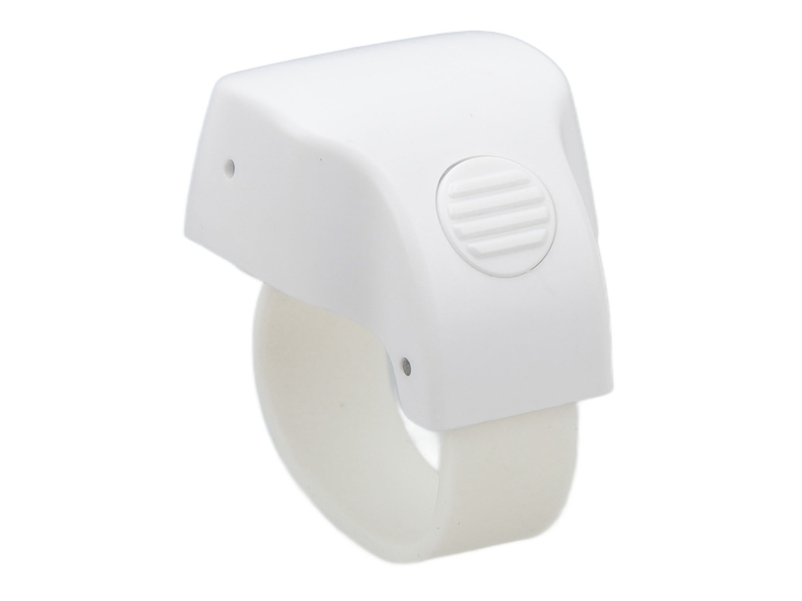 Bluetooth Remote Control Page Turner Rechargeable Remote Scrolling Ring Clicker For Android For Iphone Tablet White LAXISCREED
