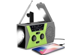 Rádio de Manivela, Emergência, Carregador Solar 2000mah AQUAFORGE