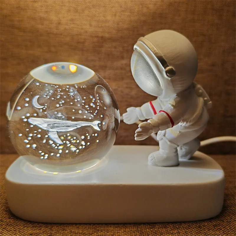 Bola de Cristal Criativa, Luz Noturna Led, Interface Usb, Presente Infantil, Decoração para Casa MDUG
