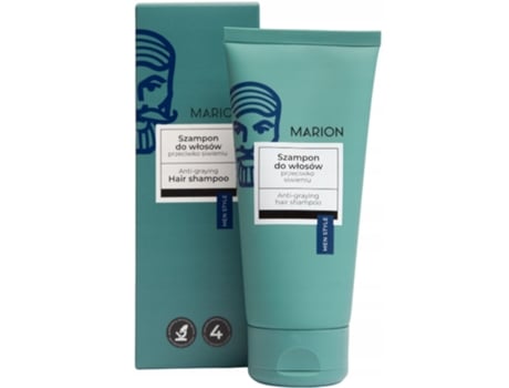 Shampoo Escurecedor de Cabelo Masculino, Fórmula Antigrisalho, 150 ml Marion