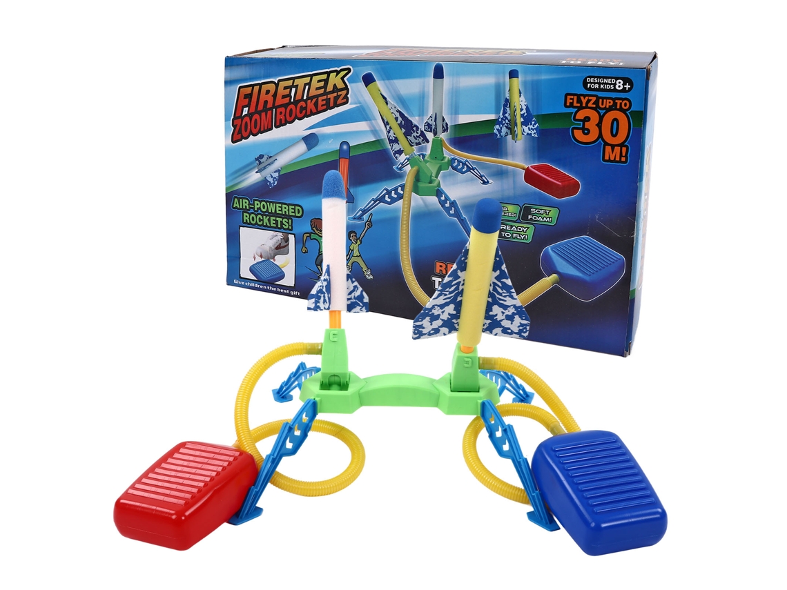 Ats juego Educatsivo de Cohete para Niños Con Pedal Set de Juguete Cohete Lanzador para Jugar Al Aire Libre