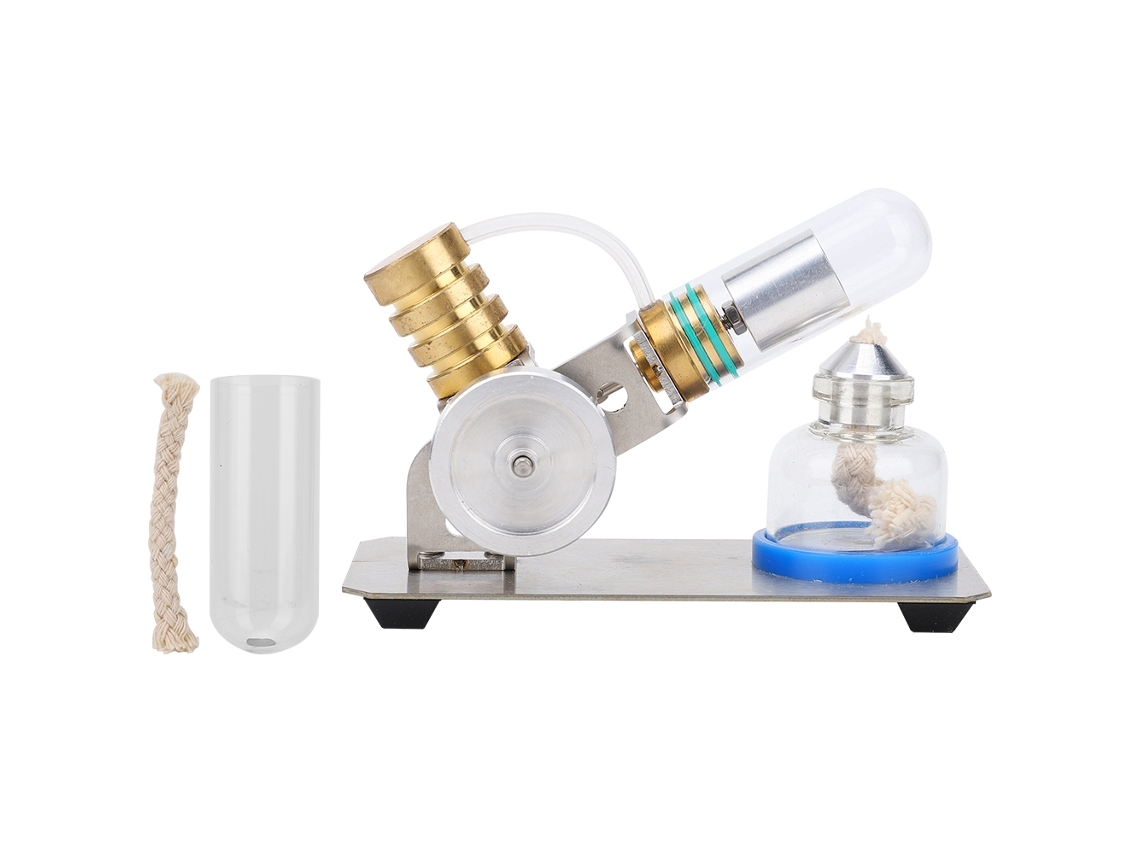 Kit De Brinquedos Educacionais Para Experimentos De Física Com Motor Stirling Tipo V, Kit Científico Para Motores De Combustão Externa.