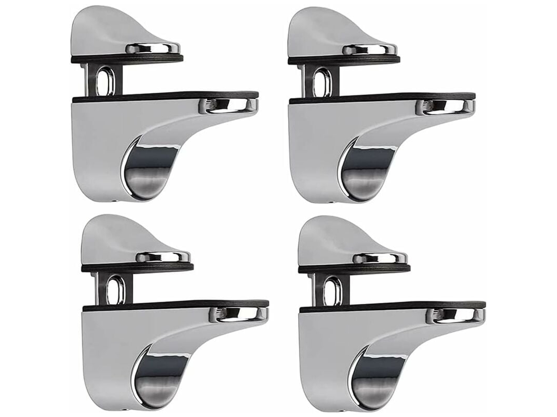 Suporte Para Prateleira De Vidro, 4 Peças, Para Parede
